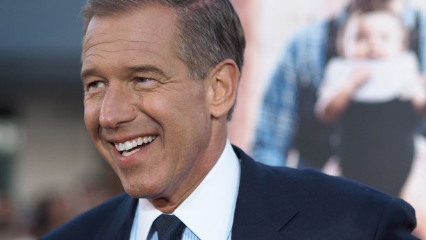 NBC network news anchorman Brian Williams in Los Angeles. Williams, the anchor of NBC's top-rated <i>Nightly News</i> program, has been suspended without pay for six months.