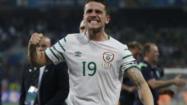 Never say die attitude: Ireland's Robbie Brady.