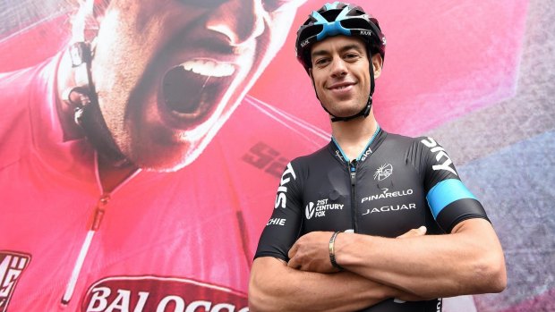 Penalised: Richie Porte's Giro d'Italia's hopes have been hit following a two-minute penalty.