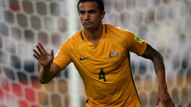Tim Cahill came off the bench to score the winner for the Socceroos.