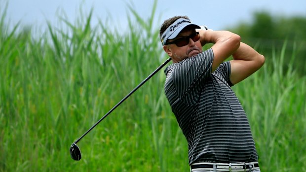 Robert Allenby in action during the John Deere Classic.