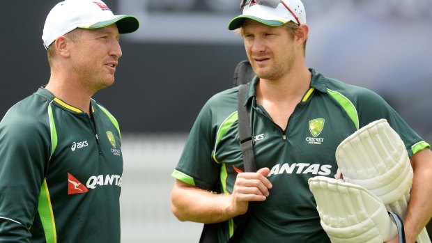 Left out of side for third Ashes Test: Brad Haddin, left.