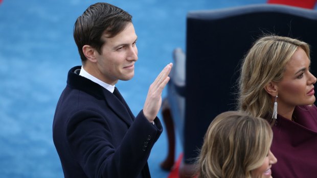 Jared Kushner arrives at the presidential inauguration on January 20, 2017.