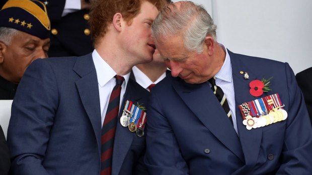 "Ranga" Prince Harry with father Prince Charles.