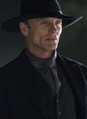 Ed Harris portrays the Man in Black, in <i>Westworld</i>.