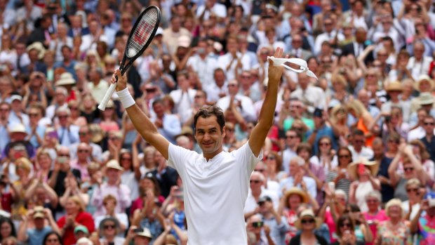 Roger Federer has won a record eight Wimbledon title.