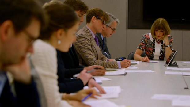 Vogue editor Anna Wintour (right) is the central figure in the film The First Monday in May.