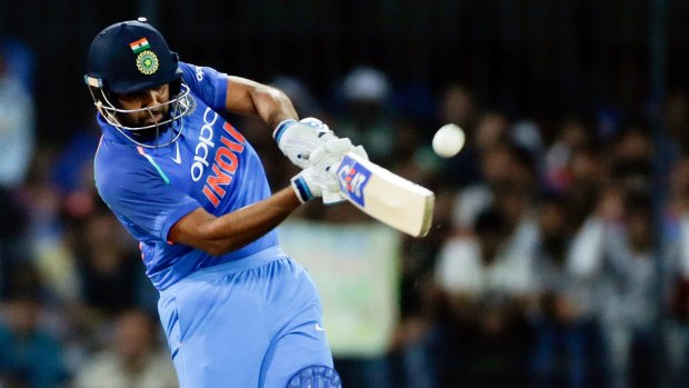Rohit Sharma scored a solid 71 for India.