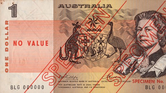 A set of specimen notes from the introduction of decimal currency recently sold for $35,000.