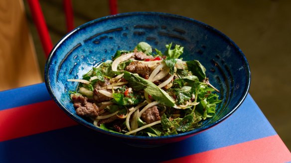 Wagyu beef salad for one at Thy Thy. 