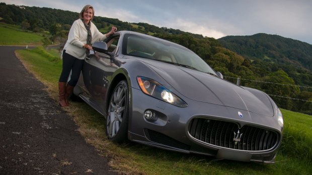 Jenny Coombs chose a Maserati GranTurismo to take on Saddleback Mountain near Kiama. 