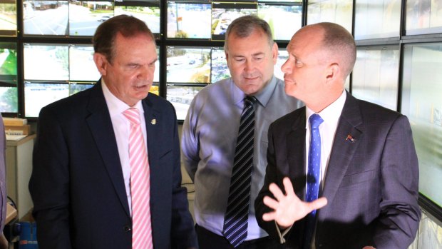 Mr Pisasale pictured with then-premier Campbell Newman.