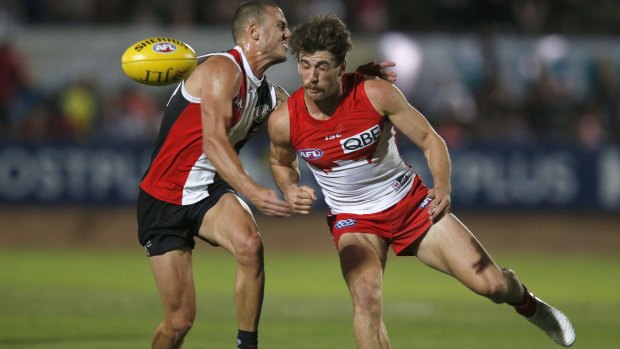 First starter: Robbie Fox is one of three debutants for the Sydney Swans this weekend.