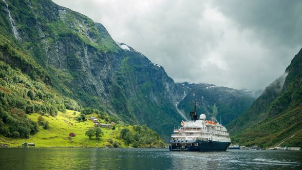 The MS Hebridean Sky in Norway on an APT Majestic Fiords cruise. 