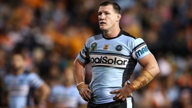 Standing firm: Paul Gallen of the Cronulla Sharks denies he dived during his side's clash with Wests Tigers.