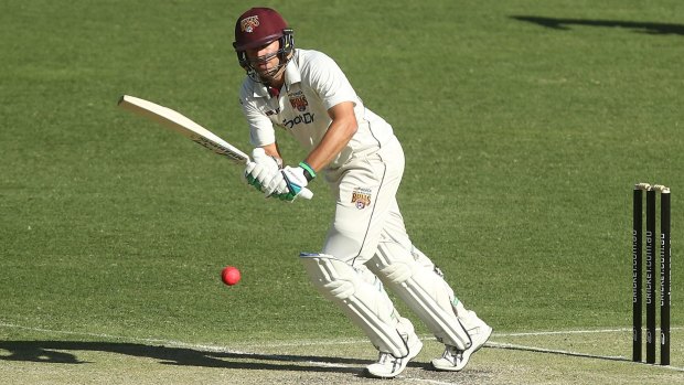 In form: Joe Burns bats during day two of the Sheffield Shield match.