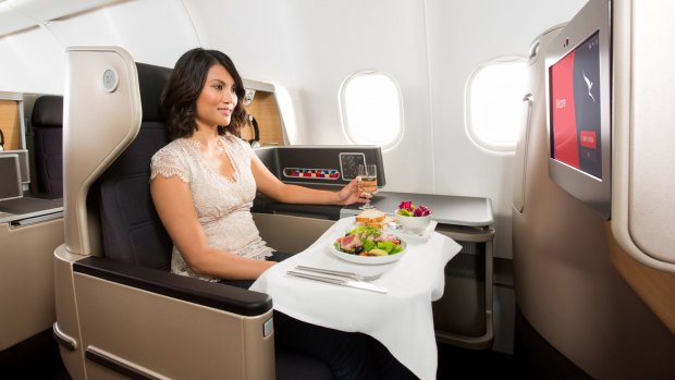 Creating meals on the move - such as in the galley on board a Qantas Airbus A330 - has challenges.