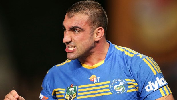 Key pairing: Tim Mannah believes the Eels halves will be a strength this season.