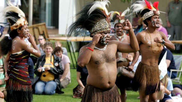 A Melbourne-based West Papuan dance group.