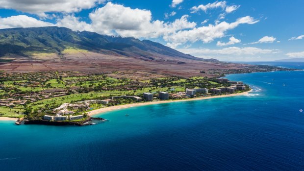 Kaanapali Resort area, Hawaii.