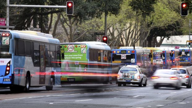 Buses will stop running down George Street in Sydney's CBD as a prelude to the construction of light rail. 
