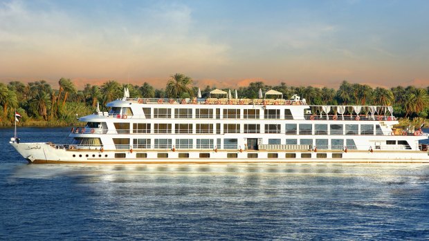 The Sanctuary Sun Boat IV on the Nile River.