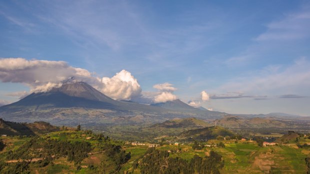 The volcanoes of Virunga.