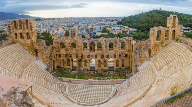 The Theatre of Dionysus at the Acropolis in Athens.
