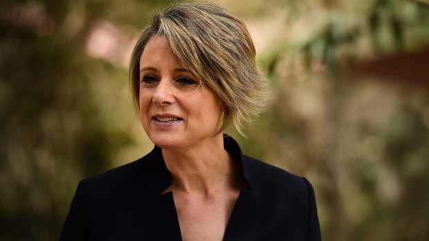 Former NSW premier Kristina Keneally on the campaign trail.