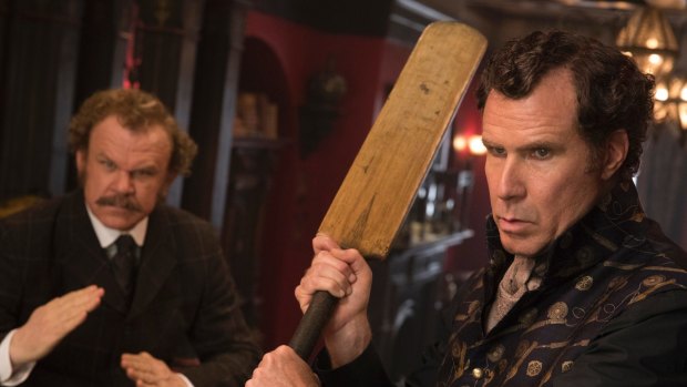 Watson (left, John C. Reilly) and Sherlock Holmes (Will Ferrell) take on the British upper crust. 