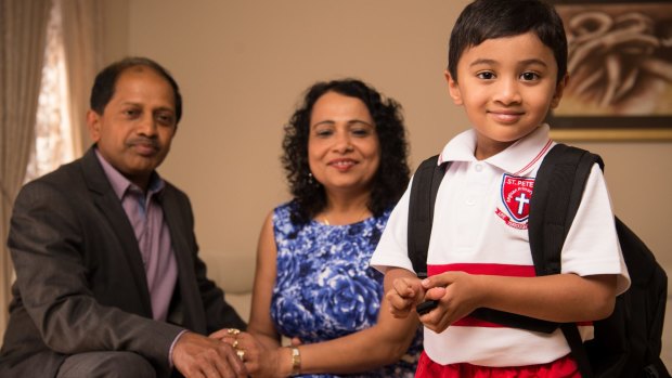 Kumar and Chandrika Fernando will pay for their grandson's school fees. 