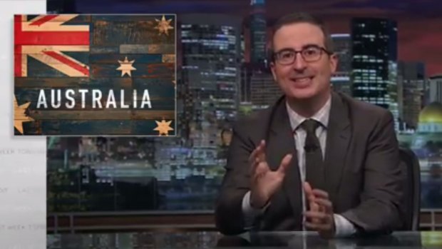 Late night host John Oliver has unleashed on Australia's same-sex marriage postal vote.