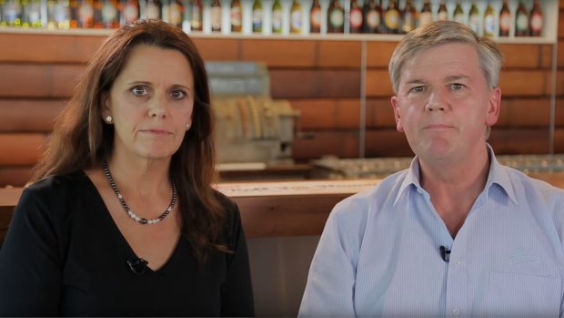 Coopers Brewery directors Melanie Cooper and Dr Tim Cooper speak in an apology video.