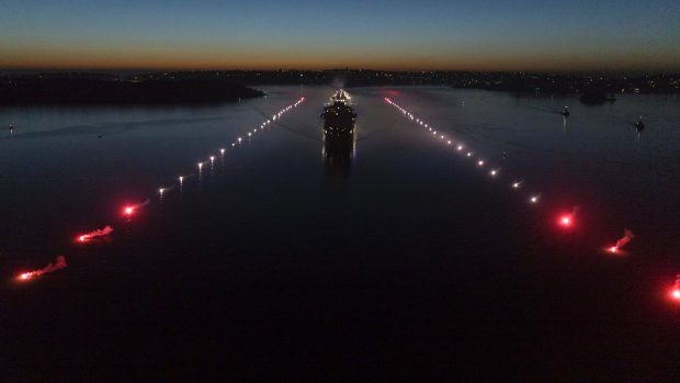 Majestic Princess arrives in Australia sailing a floating 'runway' in Sydney.