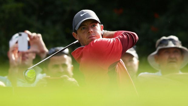 World No.1: Rory McIlroy at The Australian on Wednesday.