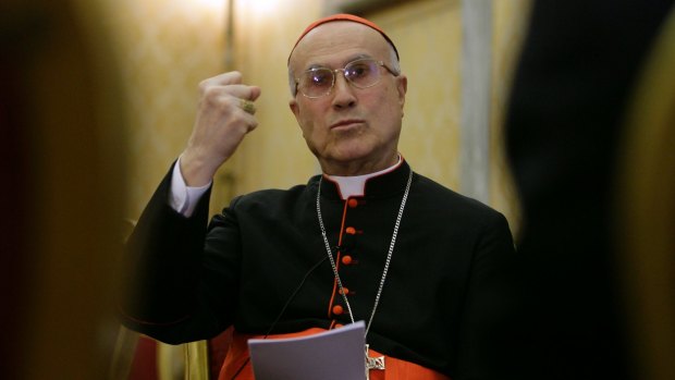 Cardinal Tarcisio Bertone, the-then Vatican secretary of state in 2008.
