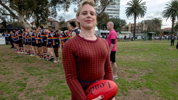 Transgender player Emily Rowe 