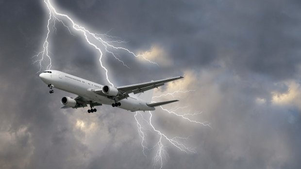 'It's quite a show' when a plane is struck by lightning. 
