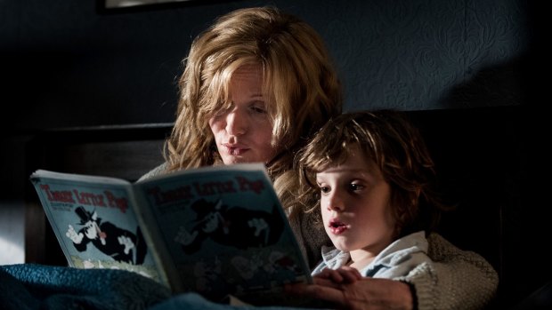 The Babadook, starring Essie Davis as a widowed mum bringing up son Sam (Noah Wiseman).