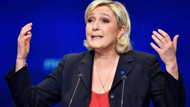 National Front Leader Marine Le Pen.