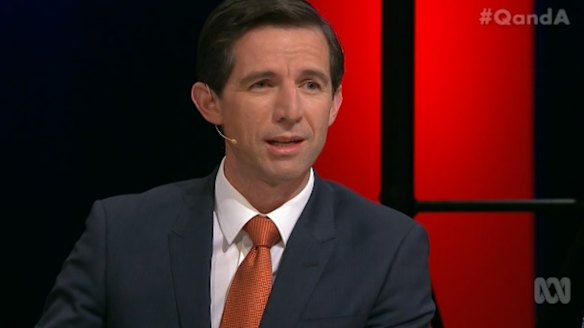 Education Minister Simon Birmingham.