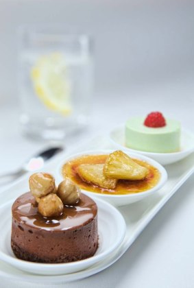 Desserts on Emirates.