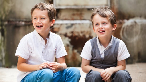 Xavier Veivers-Brown, 8, and younger brother Liam, 6.