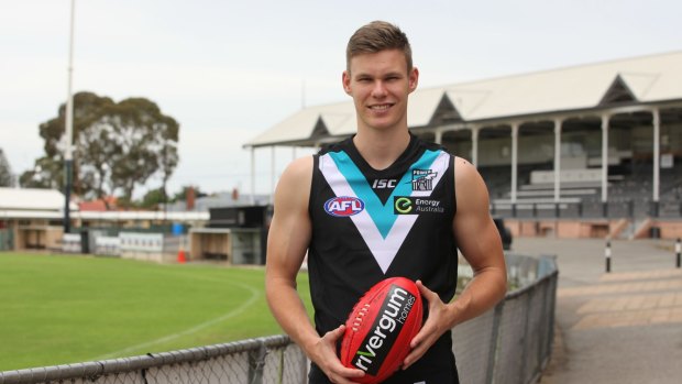 Canberra product Logan Austin will make his AFL debut on Sunday when Port Adelaide plays Collingwood.