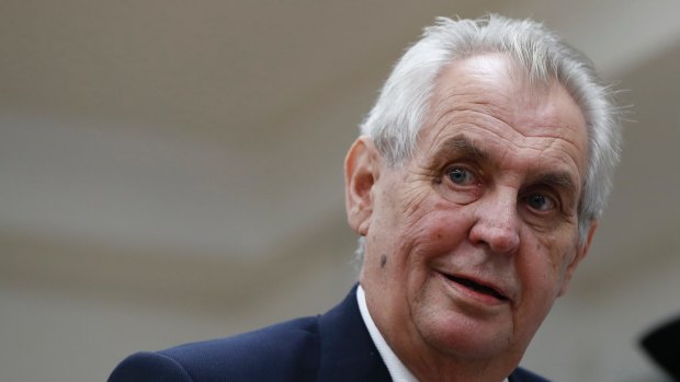 The current president, Milos Zeman, is an outspoken populist who has warned Czechs to arm themselves against a "super holocaust" carried out by Muslims.