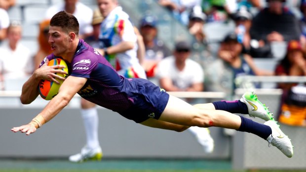 Rising star: Melbourne Storm's Curtis Scott is keen for more first grade action this season.