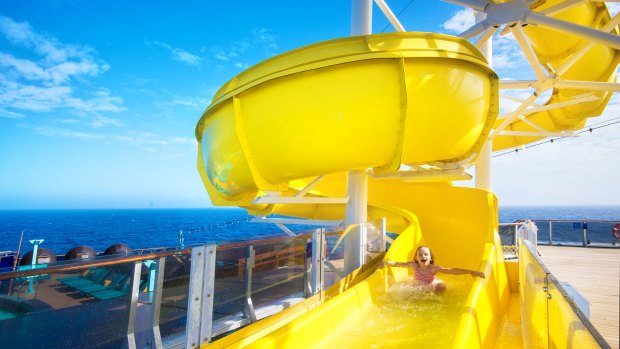 Children can rush from one adventure to the next aboard the Carnival Spirit.
