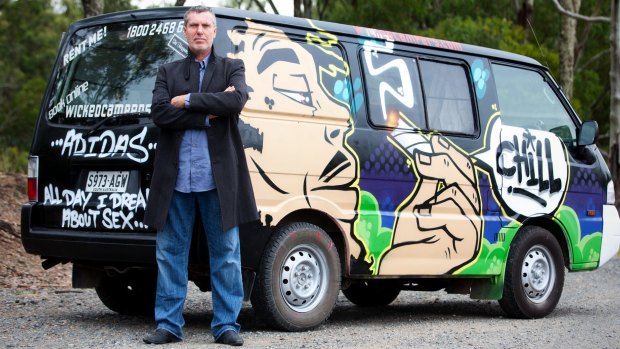 John Webb, the founder and owner of Wicked Campers.