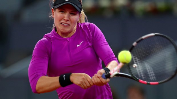 Bouchard's scintillating Madrid form hit a wall. 