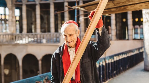 Justo Gallego, 91, has been at work in the cathedral since the 1960s.